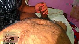 sri lankan masseuse with big boobs sucks and fucks hard dick, cums in wet pussy