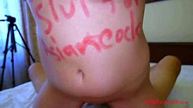 wrote dirty words all over a russian girl's body, huh?