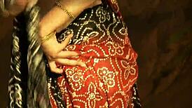 Dreamy indian beauty teases with seductive dancing and undressing