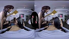 Tsvirtuallovers: Shemale Bitches Fighting For A Cock In Group Sex