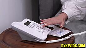 Young blonde gets fucked by her lesbian boss.