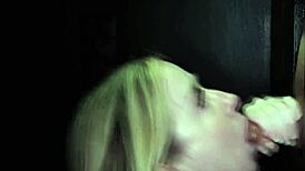 does alaina find the taste too salty at gloryhole?