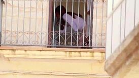 neighbor spied on me and blackmailed me to upload this video 😳