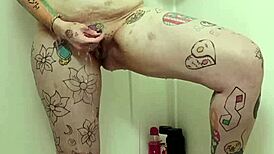 Look at these big natural tits dripping wet with soapy tight pussy.