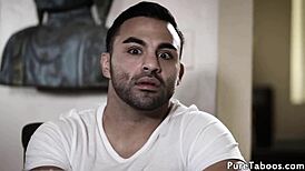 Beautiful Glam Teen 18+ Drilled Hard in Taboo Threeway