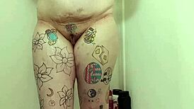 Look at these big natural tits dripping wet with soapy tight pussy.