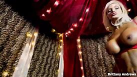 brittany andrews finger fucks her pussy deeply