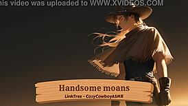 Handsome Man Moans During Solo Session