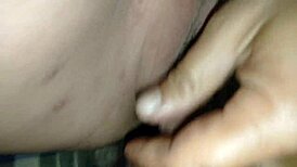 Fucking the tight shaved pussy until it squirts