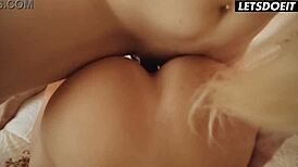 Lesbian Girlfriends Dive Into Muff and Dildo Play for Orgasm