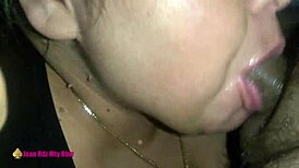 ¡Madura BBW chupa a un oso afortunado en acción salvaje!