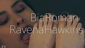 This bitch controls you with her pussy and feet!