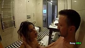 sexydea casting fuck 3 - big ass wet doggystyle ass shaking big cock fucking shower shoes riding heels