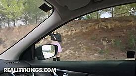 angelique lapiedra gets picked up by xander for a chat