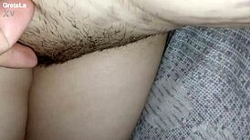 Gretala Flashes Her Pussy With Pubic Hair