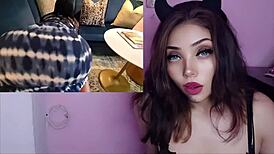 amante culona con vestido pegado se la cogen y le hacen creampie, mommy big ass orgasm