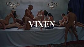 Vixenplus elsa jeans perfect pussy lips fuck with allie nicole