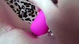 look at this pov of big clit getting wet with vibrator for orgasm