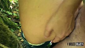 Nympho Met in Woods Begs for Pussy Cum