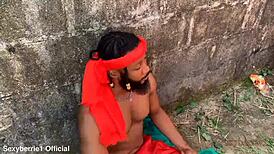 Slutty African Wife Came For Solution And Got Fucked