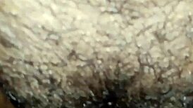 dirty slutty maid peeing indoors in her thong and panties