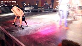 ebony party striptease with ripped clothes