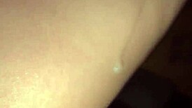 Wet pussy gripping huge dick as cum leaks down fat ass thighs