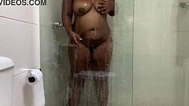 Asian pornstar with big ass fucked in bathroom!