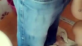 Guy Got Blowjob And Cum On Tits!