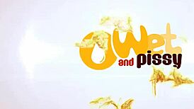 Nicolette Noir gets soaked in golden piss.