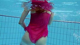 Hey, wanna see Anna Netrebko teasing in a bikini underwater at the pool?