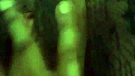 dirty slutty maid peeing indoors in her thong and panties