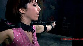 suggestive toy play for a charming brunette sweetheart