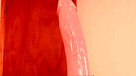 Riding Anal Dildo Testing Toy In Ass