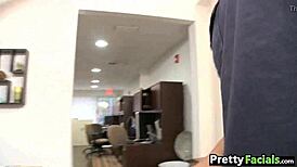 Teen Blonde And Latina Ranie Mae Receive Two Facials