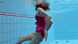 Hey, wanna see Anna Netrebko teasing in a bikini underwater at the pool?