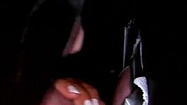 hot brunette passionately sucks big cock in gloryhole, feeling intense pleasure