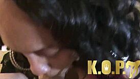 Passion Redd in ebony milf scenes with big tits.