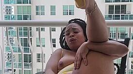 super soaker pussy spray balcony with squirting toys