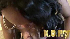 Passion Redd in ebony milf scenes with big tits.