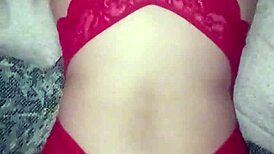 Red Lingerie Gets Soaked in Cum During Wild Group Swinger Session