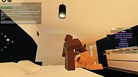 Roblox Porn Blacked with Big Ass Blowjob and Rough Monster Cock Action