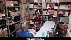 teenlifter - skinny body blonde teen 18+ shoplifter fucked by security guard after search - emma hix wrex oliver