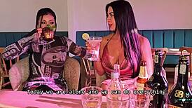 Uber driver with huge cock roughs two Colombian sluts, Mariana Martix and Silvana Lee