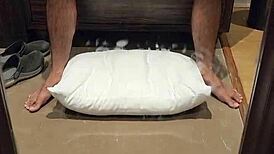 Kellybabee's black pussy gets shaved and displayed