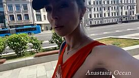 he's jerking off as his stepsister shows outfits and helps him cum 😏