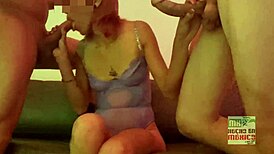 trio with husband cumming six times during video