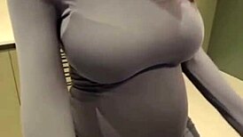 jerking off on stepmom's big milky tits feels so wrong