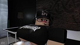 Roblox Girl Couldn't Sleep So She Had Some Fun With His Bf's Cock While He Was Asleep!
