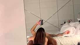 Big boobs hot brazilian giving an amazing wet blowjob on pov